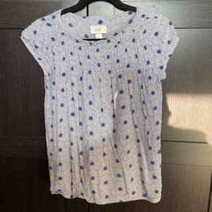 Loft, XS, Blue Casual Top